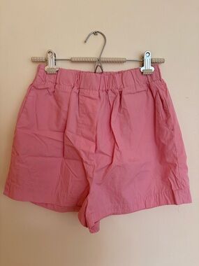 Women’s Casual Elastic Waist Pink Shorts, Boxer Short
